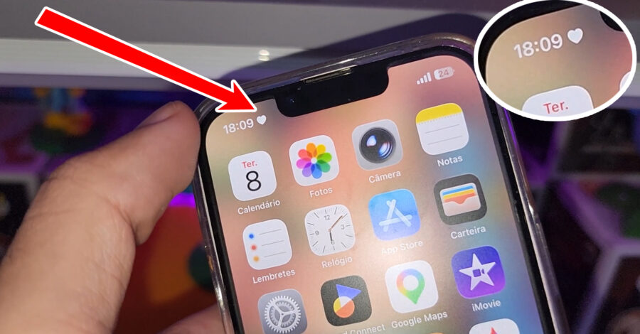 ❤️ COMO COLOCAR UM CORAÇÃO AO LADO DAS HORAS NO IPHONE ( FOCO )