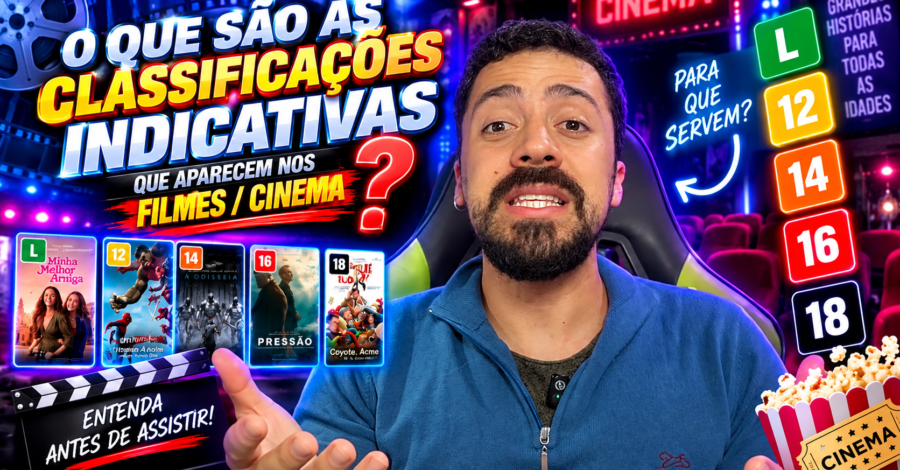 O QUE SÃO AS CLASSIFICAÇÕS INDICATIVAS QUE APARECEM NOS FILMES / CINEMA
