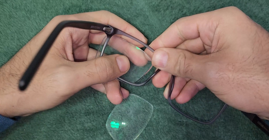 como REMOVER ou COLOCAR AS LENTES DO ÓCULOS DE GRAU DA ARMAÇÃO
