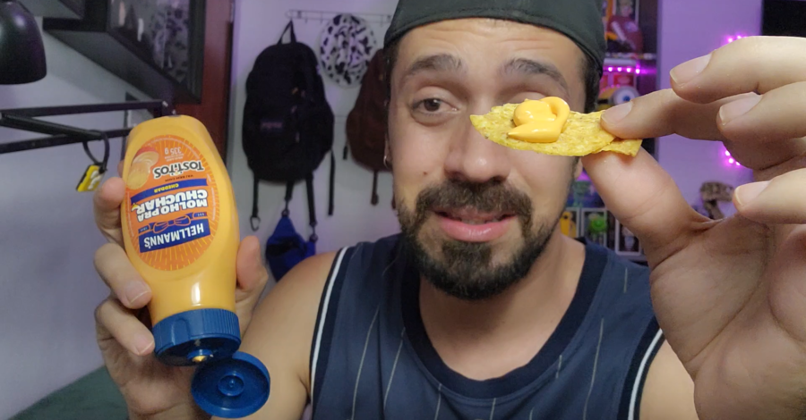 PROVEI O MOLHO PRA CHUCHAR CHEDDAR HELLMANN’S COM TOSTITOS