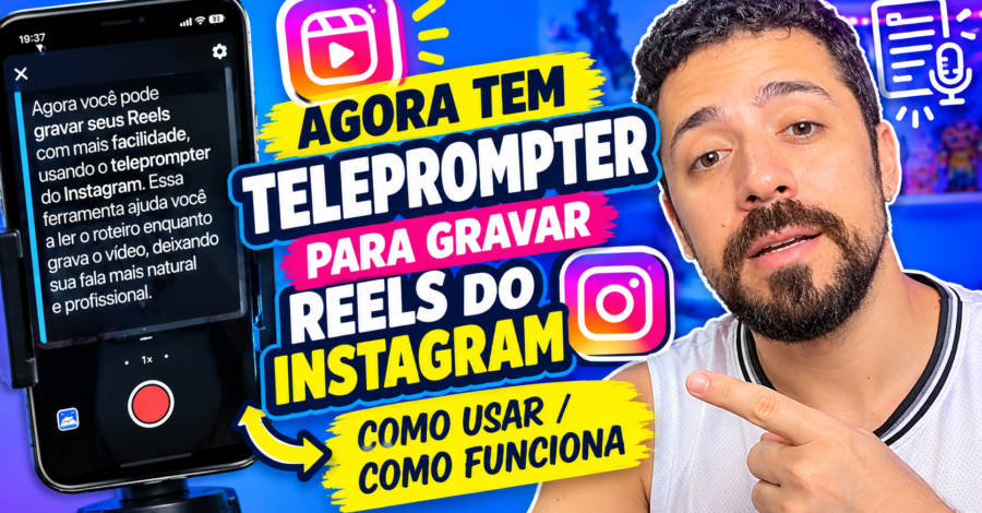 AGORA TEM TELEPROMPTER PARA GRAVAR REELS DO INSTGRAM – COMO USAR / COMO FUNCIONA