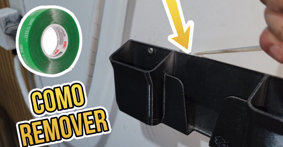 COMO REMOVER OBJETO QUE FOI COLADO COM FITA DUPLA FACE NA PAREDE – DICA