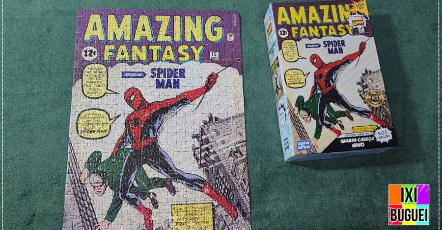 GABARITO quebra-cabeça AMAZING FANTASY SPIDER MAN da GAME OFFICE ( Marvel Comics )