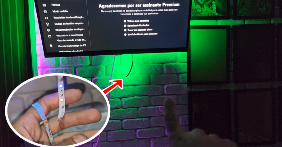 A FITA ADESIVA LED RGB ARREBENTOU 😭