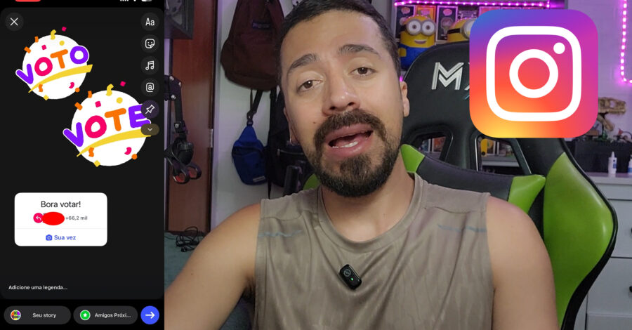 INSTAGRAM: COMO COLOCAR A FIGURINHA VOTE OU VOTO NOS STORIES ( ou a função bora votar – sua vez )